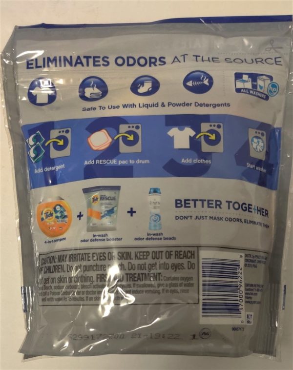 LOT OF 4 TIDE ODOR RESCUE IN-WASH LAUNDRY BOOSTER WITH FEBREZE ODOR ...